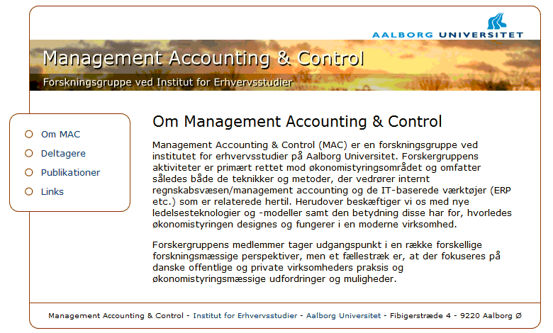 MAC - Management Accounting and Control - april 2008
